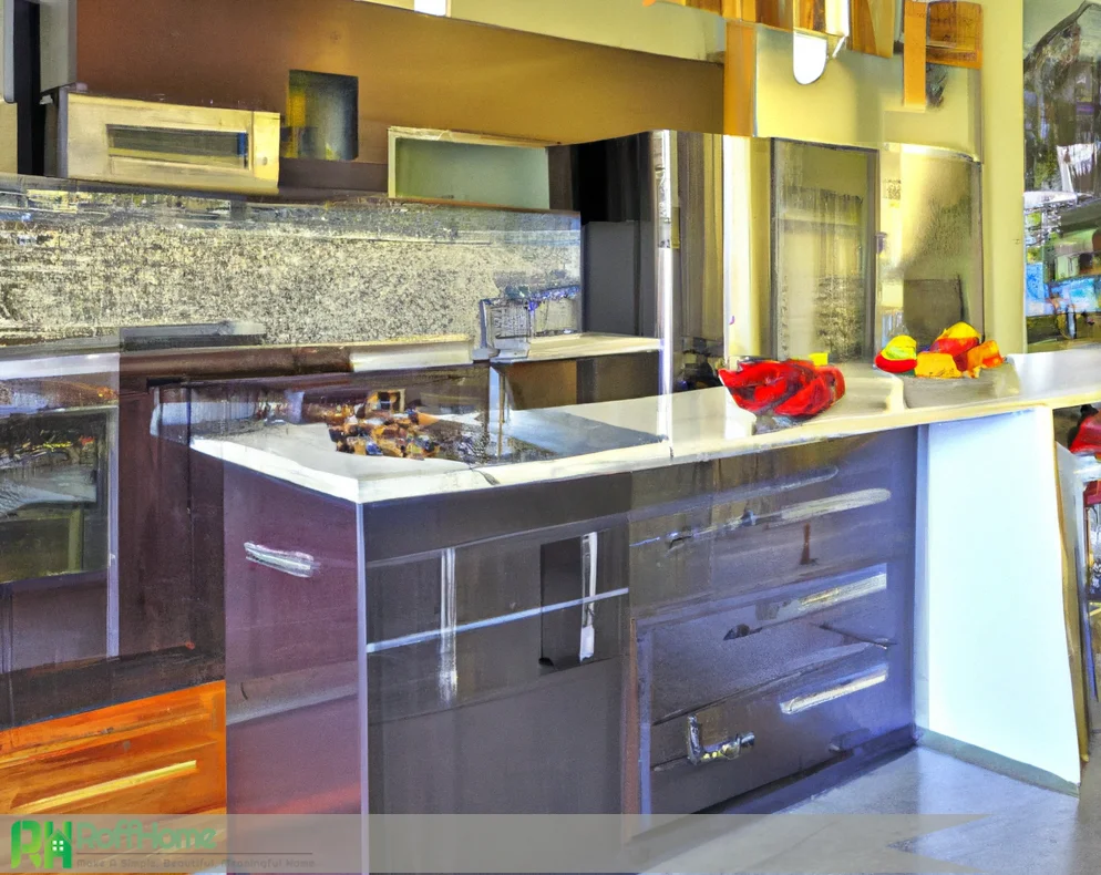 Dark cabinets with dark countertops