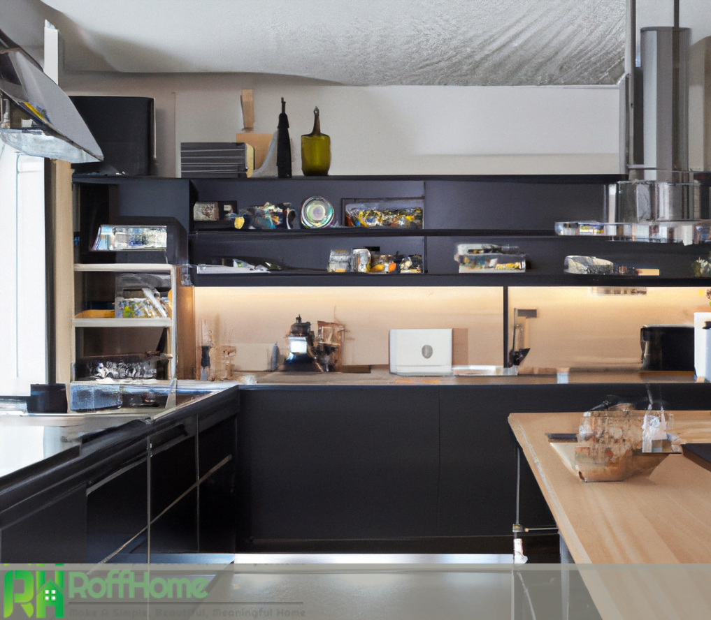 modern luxury black kitchen