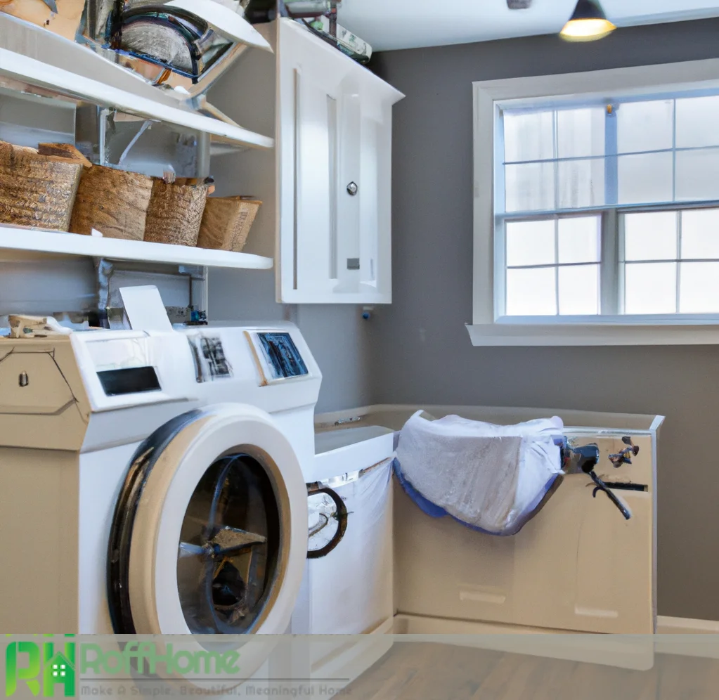 farmhouse-style laundry room