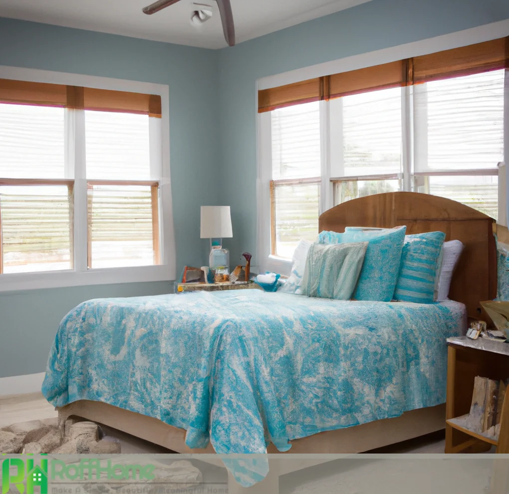 blue coastal bedroom