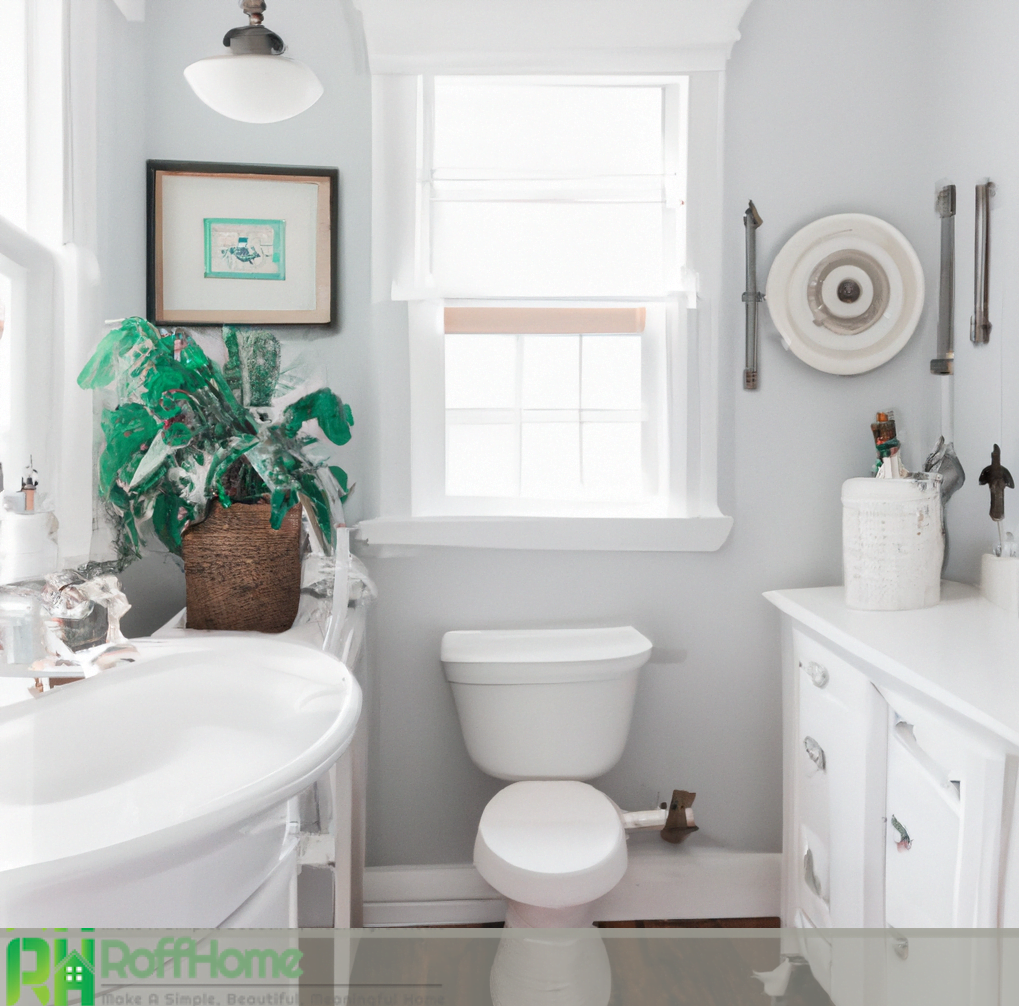 farmhouse white bathroom