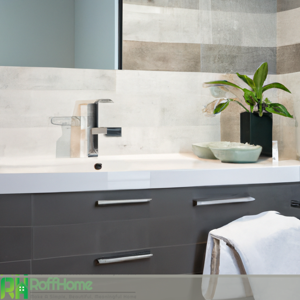 bathrooms with grey vanities