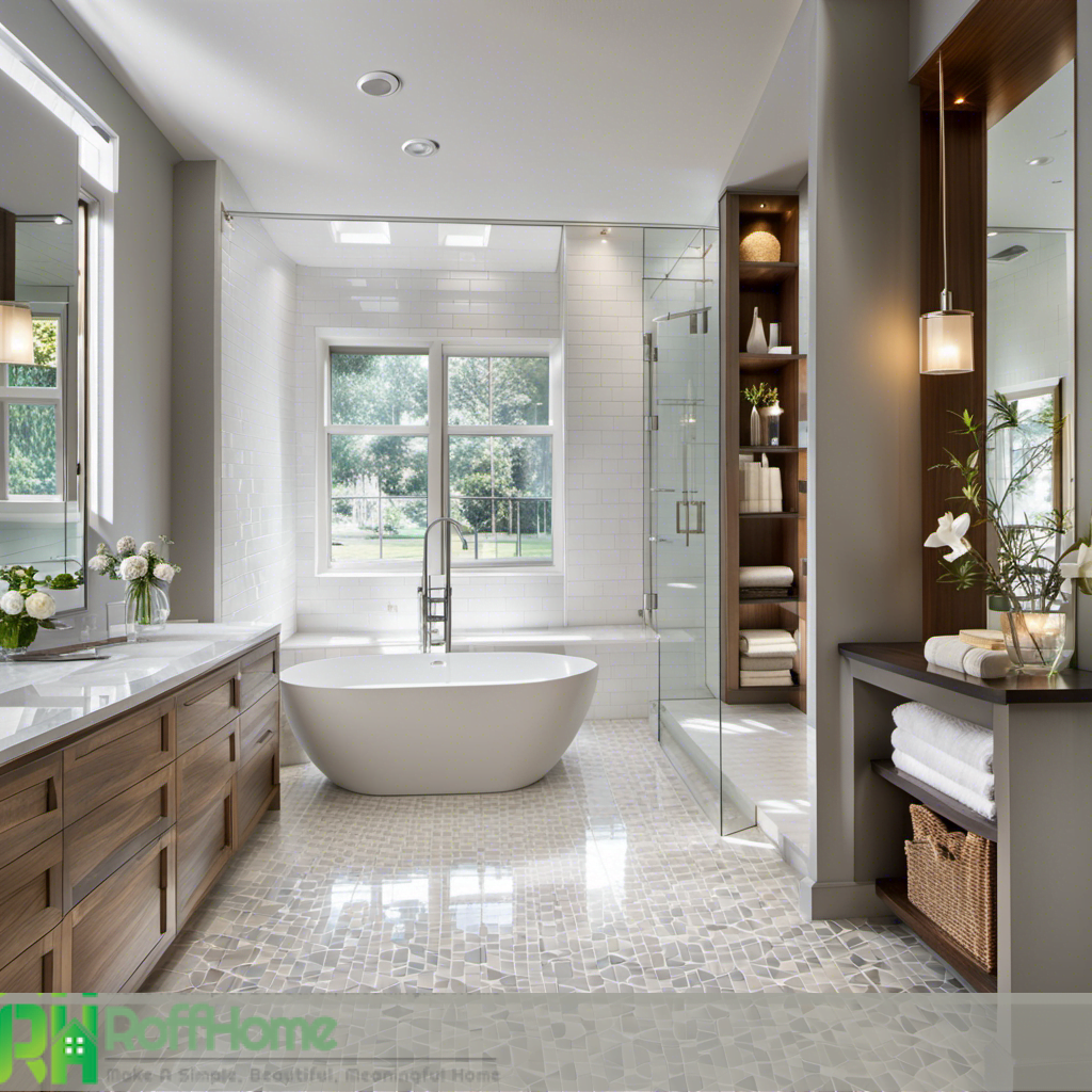 transitional style bathroom